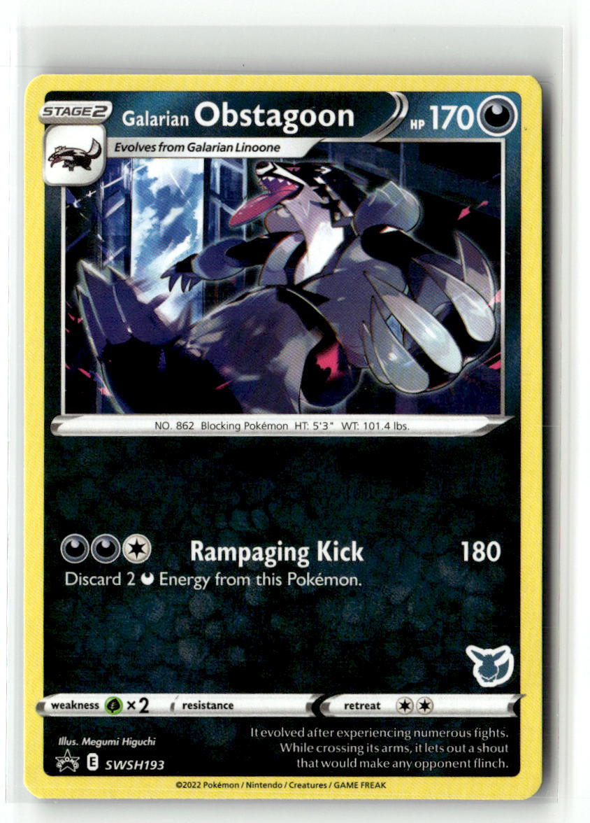 Galarian Obstagoon - SWSH193 (Eevee Stamped)