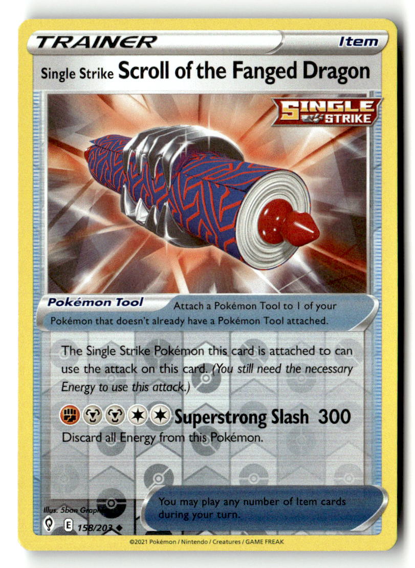 Single Strike Scroll of the Fanged Dragon